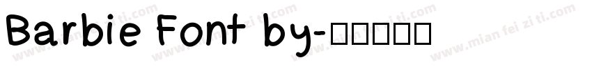 Barbie Font by字体转换